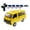 Yellow - 4 Battery, variant on WPL D42 1/10 Scale 4WD Van RC Drift Car, 2.4G Remote Control Off-Road Vehicle with Simulation Interior & LED Lights, Ideal Gift for Teens & Adults