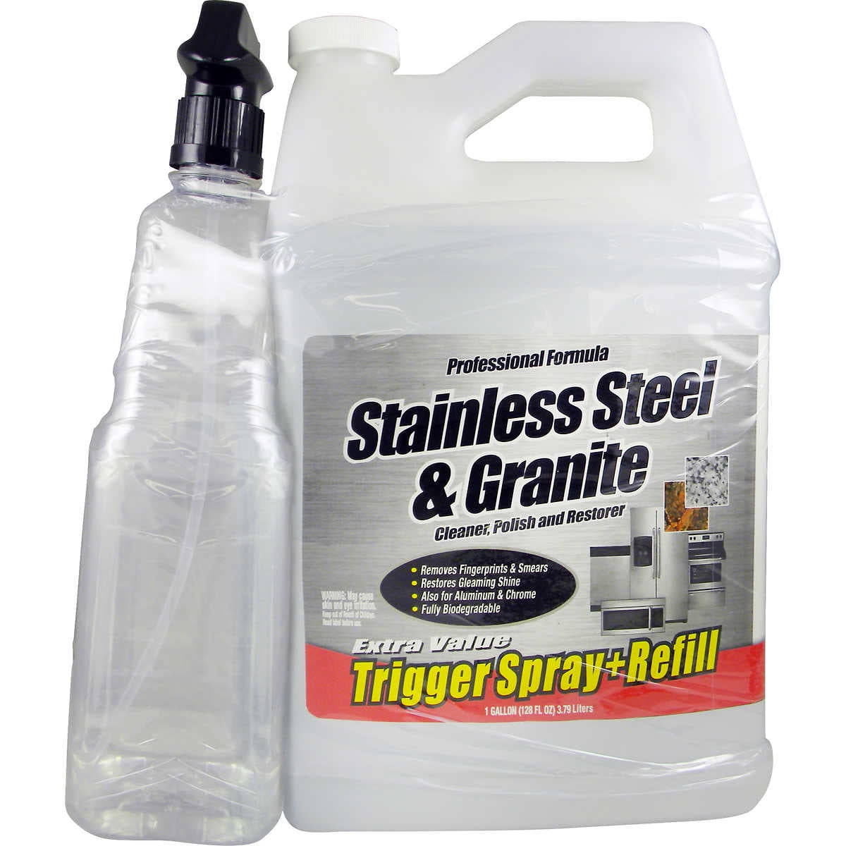 Maintex Stainless Steel and Granite Cleaner, 1 Gallon + 32 Ounce