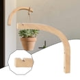 thumbnail image 6 of FashionCha Plant Hanger Flower Basket Hanger Decorative Farmhouse Sturdy Wooden Bracket for Light Wood, 6 of 9