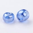 thumbnail image 2 of U8MO 30000pc/pound Transparent Colours Lustered Glass Tiny Beads Round Loose Bead 2mm-CornflowerBlue, 2 of 2