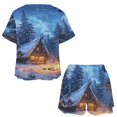 thumbnail image 3 of Christmas Snowmen 2 Pack Women’s Pajama Set Print Sleepwear And Shorts Y2k Loungewear Sets S-5XL, 3 of 7