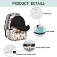 thumbnail image 4 of Golden Retriever Backpack for School,Cute School Bag,Schoolbag with Adjustable Shoulder Straps & Padded Back,15.3"x11"x7.1".﻿, 4 of 6