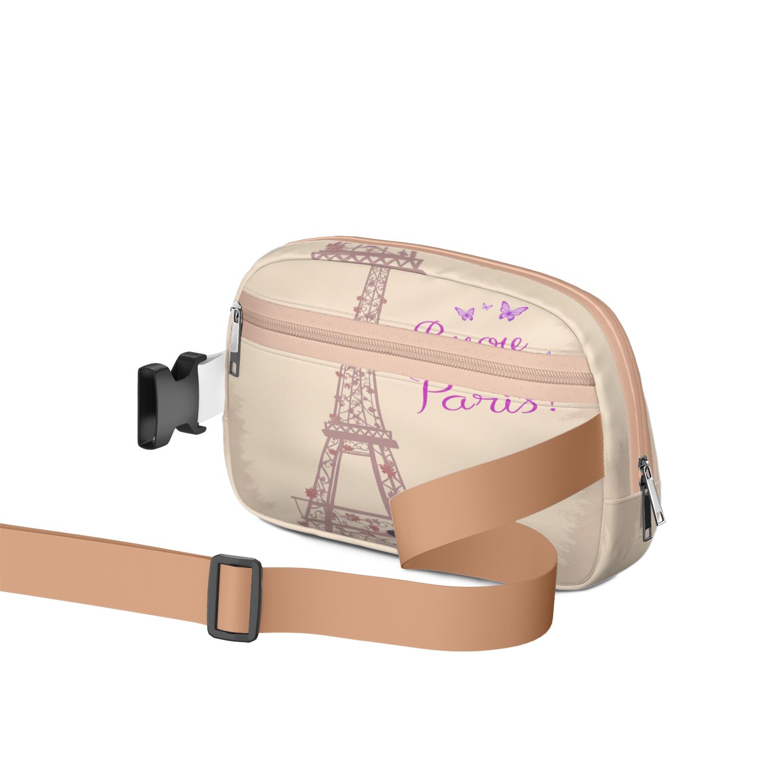 Cross Body Bag for Sports Enthusiasts Commuters HandsFree Running Belt for Jogging with Adjustable Strap for Outdoors Workout Traveling Paris Sporty Waist Pack