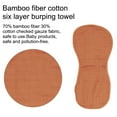 thumbnail image 3 of Bamboo fiber pure cotton six-layer dyed plain color burp towel, 3 of 5