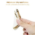thumbnail image 4 of OFFCURVE for Mazda Key Fob Cover Case Soft TPU Key Fob Case for 2020 2021 2022 2023 Mazda CX5 CX30 CX9 2019 2020 2021 Mazda 3 Mazda 3 Hatchbac White Gold, 4 of 9