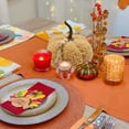 thumbnail image 4 of yulier Halloween Pumpkin Plush Toy Fall Thanksgiving Decorations Stuffed Pumpkin 3D Pumpkin Shaped Ornament Table Centerpiece, 8.27"x8.27"x7.48", 4 of 6