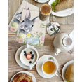 thumbnail image 4 of Easter Kitchen Dish Towels for Drying Dishes Set of 2, Country Rabbit Eggs Botanical Flowers Leaves Waffle Weave Microfiber Hand Tea Bathroom Towels Quick Dry & Absorbent Towel 15.7x23.6, 4 of 7