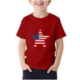 thumbnail image 6 of Teylalorva Boys Graphic T-Shirt, Round Neck Short Sleeve Soft Casual Kids Summer Active Tee Red Size 9, 6 of 6