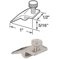 5/16 in. Storm Door Panel Clips with Screws, Mill Finish (8-pack)