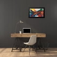 thumbnail image 4 of Goldberger, Jennifer 24x16 Black Modern Framed Museum Art Print Titled - Twisting Rainbow I, 4 of 5