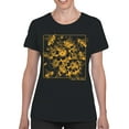 thumbnail image 2 of Save the Bees Floral Design Women's T-shirt, 2 of 3