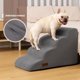 thumbnail image 4 of Escalera para perros Aodisman de 4 peldaños antideslizante para interior, gris, 4 of 7