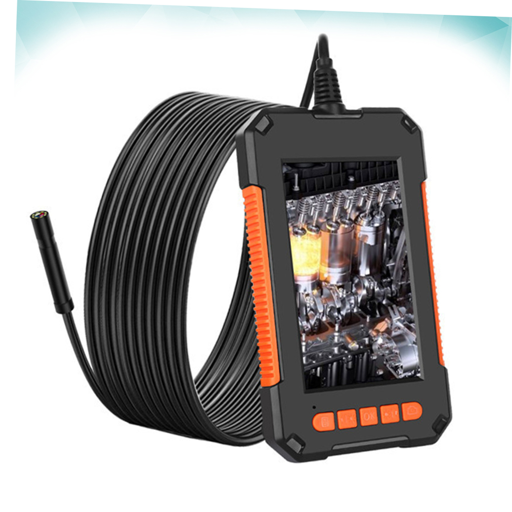 LULULION 1Pc Waterproof Digital Borescope with 1080p Screen and Wide Application for Pipeline and Auto Inspection