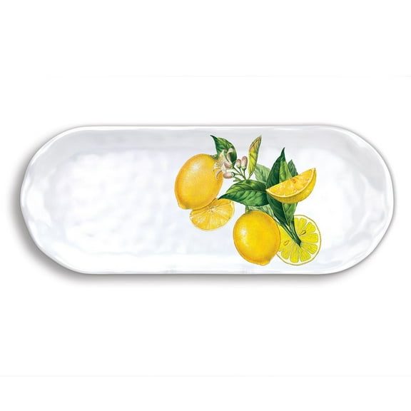 Michel Design Works Melamine Serveware Accent Tray, Lemon Basil