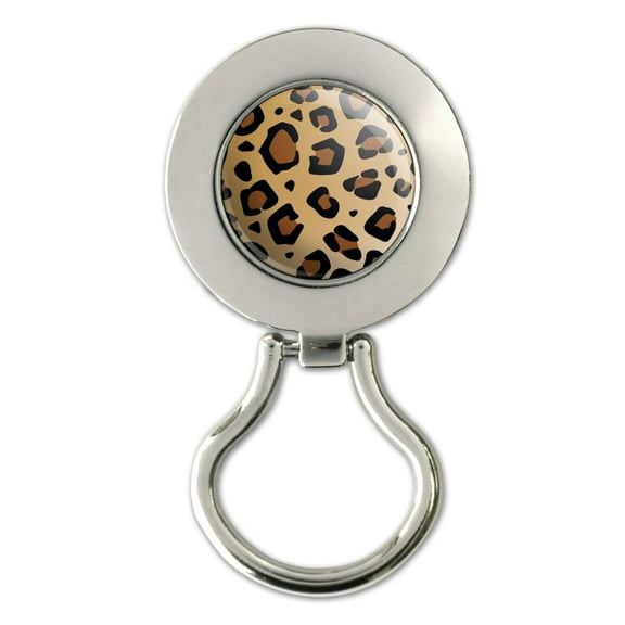 Leopard Print Animal Spots Magnetic Metal Eyeglass ID Badge Holder