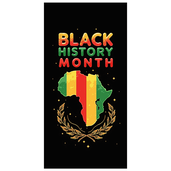 Black History Month Banner African Map Theme Backdrop Decor Photographic Background African Culture Celebration Event Decorations Party Supplies