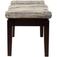 thumbnail image 6 of DecMode Wood Handmade Woven Bench, Brown, 6 of 8