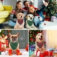 thumbnail image 5 of TELOLY Dog Christmas Bandana 2 Pack Classic Plaid Triangle Dog Scarf for Small Dogs and Large Cats Holiday Dog Christmas Costume for Festive Photo Prop Party Decor (Green&Red), 5 of 7