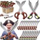 thumbnail image 2 of Espada inflable de Fiesta Pirata para niños, decoración de fiesta de cumpleaños, recuerdo de juguete, suministros de Cosplay de Halloween, 3/5 piezas, 2 of 4