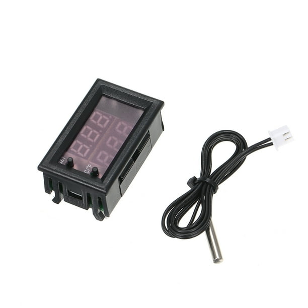 Dc 12v Programmable Led Digital Thermostat Regulator Mini Microcomputer Control Thermometer Adjustable Temperature Controller Thermo Switch Module Ntc Sensor Walmart Com Walmart Com