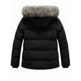 thumbnail image 5 of GGleaf Women's Plus Size Hooded Warm Winter Coat Quilted Thicken Puffer Jacket with Removable Hood Black 3X, 5 of 8