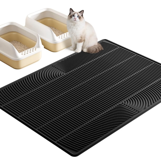 Alfombrilla para Arena de Gato TRZZ XXL Extra Grande de Silicona Impermeable