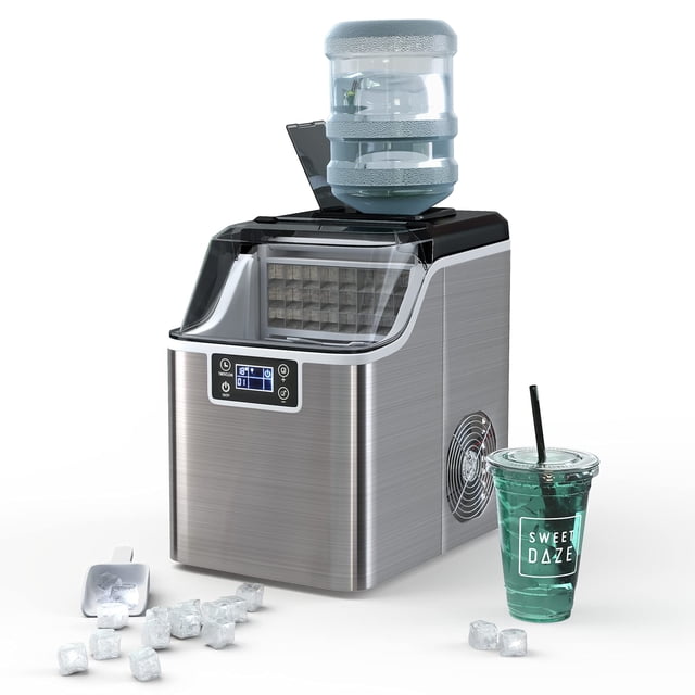 Máquina de hielo para encimera COSTWAY 18 kg/24 h con autolimpieza