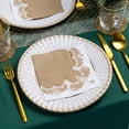 thumbnail image 2 of Talking Tables 24 platos de papel desechables grandes dorados, fuertes y resistentes, elegantes y bonitos, platos reciclables para Navidad, fiesta de cumpleaños, bodas, aniversario, 10.6 pi, 2 of 6