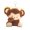 Dark Brown, variant on Cartoon Monkey Doll Soft Stuffed Animal Doll Pendant Keychain PP Cotton Filled Backpack Car Office Home Decor Gift