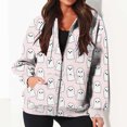 thumbnail image 4 of Chandails à Capuche Zippés pour Femmes Rabais de 50 % en Liquidation Blouse Imprimée Mode Hauts à Manches Longues Chandail Poches à Capuche, 4 of 8