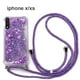 thumbnail image 1 of Estuche para teléfono con cordón para arenas movedizas anticaída de cuatro esquinas para iPhone X/XS - arenas movedizas amor púrpura Xemadio 221028-2, 1 of 9