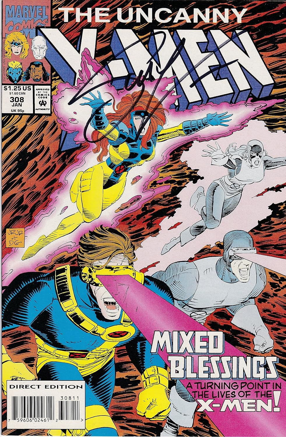 X-Men #308 Signed Scott Lobdell