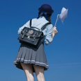 thumbnail image 4 of StyleSack Womens Japanese Preppy Travel Backpack - Black Retro Harajuku Aesthetic Bag with Leather Handle, Large Capacity for Campus/Business​, 4 of 4