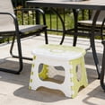 thumbnail image 6 of 10 Inch Folding Step Stool Plastic Foldable Step Stools for Adults,Folding Stool Suitable for Kitchen,Stepping Stool with Handle Bicolor Yellow Small Step Stool 1PC, 6 of 6