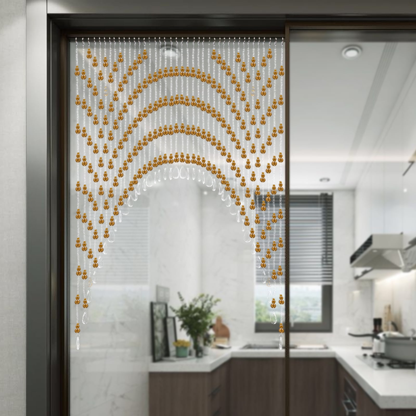 Hanging Door Beads Curtain, Beaded Curtain, Room Bead Partition Curtain