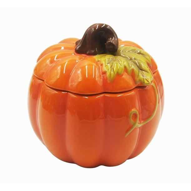 Harvest Orange Way to Celebrate Pumpkin Candy Jar