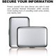 thumbnail image 1 of Funda protectora para tarjetas de crédito con bloqueo RFID, billetera de aluminio para hombre y mujer, funda metálica para tarjetas de identificación (nueva actualización en plata), 1 of 4