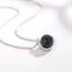 thumbnail image 4 of Collar de semicírculo geométrico simple de Saturno, cuentas de cielo estrellado, cadena de clavícula, tanabata, regalo del Día de San Valentín, 4 of 5
