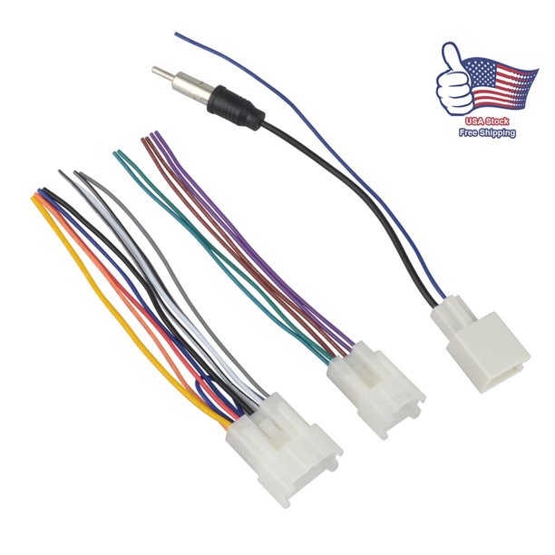 Aftermarket Radio Stereo Install Wire Harness Cable Antenna Adapter for
