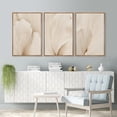 thumbnail image 3 of Set of 3 Canvas Beige Flower Prints Wall Art Canvas Prints Botanical Poster Painting Pictures for Bedroom Living Room Home Decor No Frame, 3 of 8
