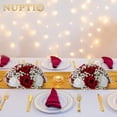 thumbnail image 3 of Nuptio Fake Flowers Floral Ball : 2 Pcs Crimson Rose Ball Artificial Flowers for Table Decorations Wedding Home Party, 3 of 8