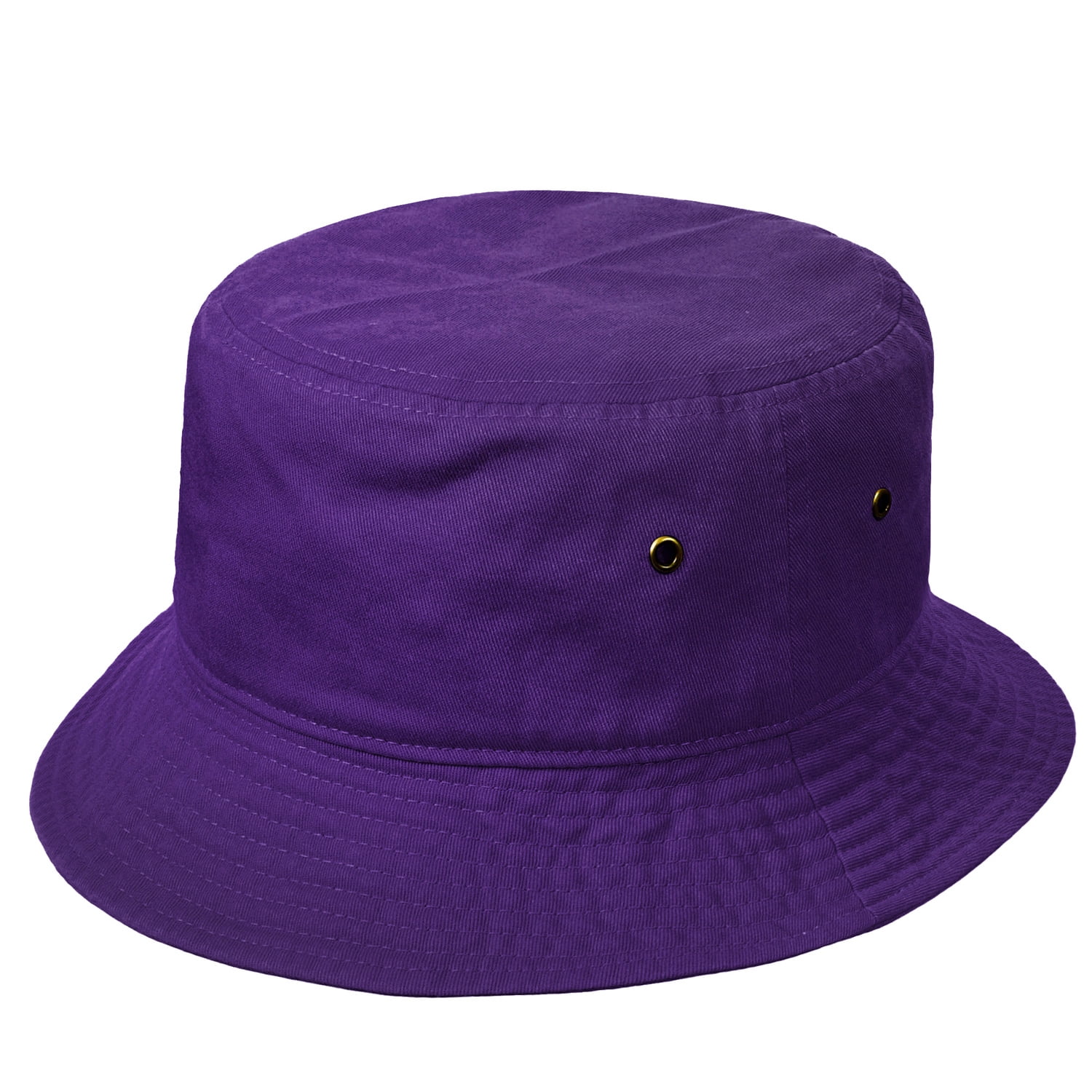 Bucket Hat for Men Women Unisex 100% Cotton Packable Foldable Summer Travel  Beach Outdoor Fishing Hat - LXL Dark Purple