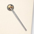thumbnail image 4 of Thanksgiving leaves Silver Lace-Edged Bookmark - Reading Accessories for Book Lovers, 4 of 5