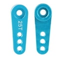 thumbnail image 3 of Servo de dirección RC de aleación de aluminio, bocina de medio brazo, 28,5mm, 25T para camión HSP 1/10 (azul), 3 of 8