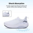 thumbnail image 4 of FefiYo Plantar Fasciitis Walking Sneakers, Wide Toe Box with Arch and Orthotic Support White US 6, 4 of 7