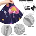 thumbnail image 7 of Jiueut Dog Paw Star Print Gaming Chair Cover Pack of 4, Flower Breathable Computer Chair Cover with Armrest Covers Washable Slipcover for Computer Rotating Chair with Elastic Band, 7 of 7