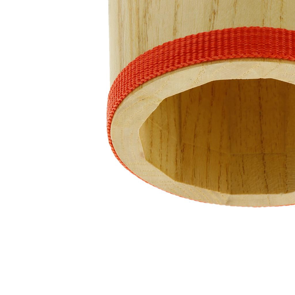 LeeQinersw Polished Wood Bongo Drum Dia. 4inch 5inch Mini Percussion Instrument with Drum