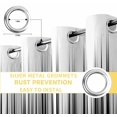 thumbnail image 6 of Black White Blackout Curtains for Bedroom/Living Room, Thermal Insulated Kitchen Curtains, Modern Geometric Abstract Gradient Striped Grommet Darkening Window Treatment Drapes 52"x63"x2, 6 of 8