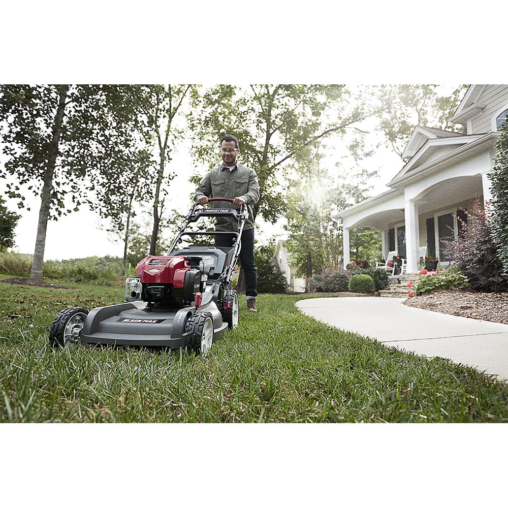 Restored Black Max 21-inch 3-in-1 Self-Propelled Gas Mower with Perfect Pace Technology (Refurbished)