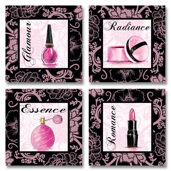 Fashion Pink Romance Makeup Art Print Poster by Gregory Gorham, 12x12